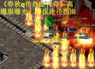 《春秋q传热血传奇》高爆服曝光：举报途径指南