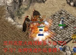 法师流星火雨技能多少级可以学习?如何快速升级掌握? 法师流星火雨技能多少级可以学习?如何快速升级掌握?