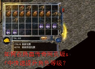 如何在热血传奇网页版sf中快速提升角色等级? 如何在热血传奇网页版sf中快速提升角色等级?